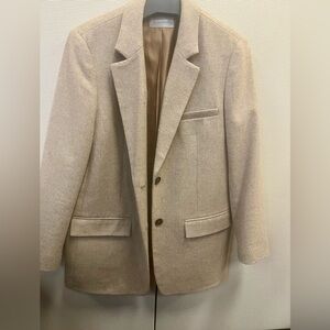 Everlane Beige Wool Blend Blazer